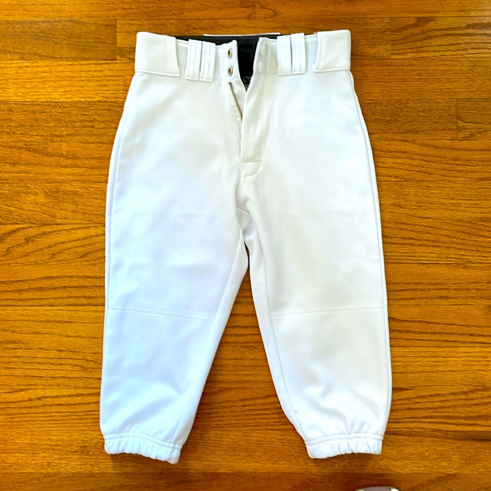 Easton white knicker baseball pants